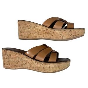Sam Edelman Raynere Platform Cork Sandals